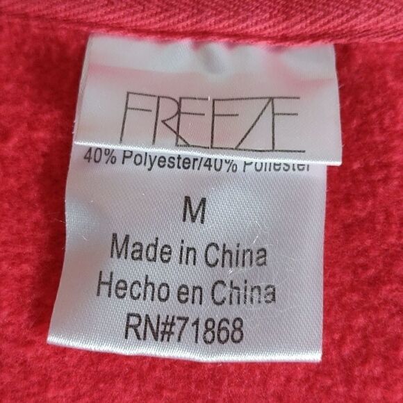 Red Cropped Sweatshirt - Picture 5 of 6